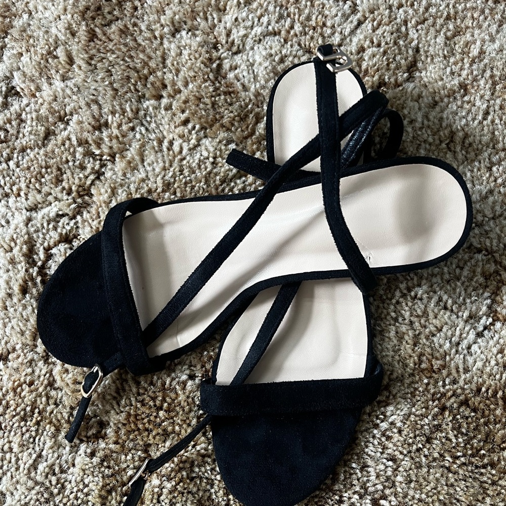 Elegant Black Strappy Sandals